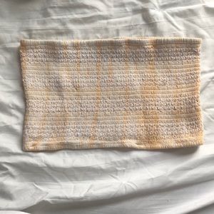 Orange tie dye bandeau